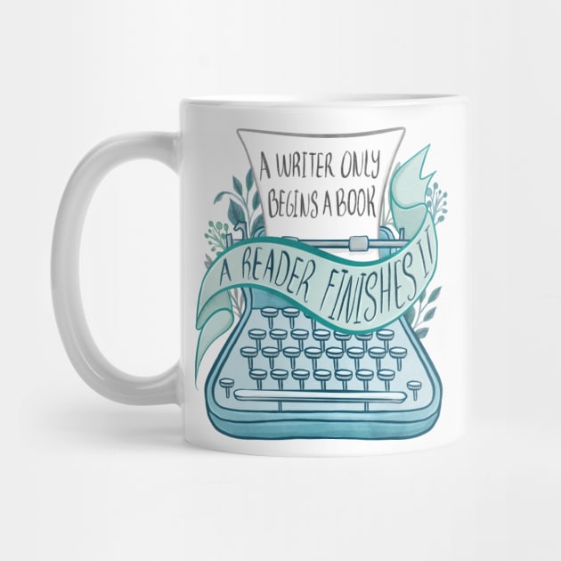 A WRITER ONLY BEGINS A BOOK by Catarinabookdesigns